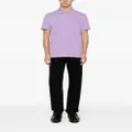 Moncler logo-appliqué polo shirt - Purple