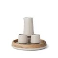 Brunello Cucinelli wood-tray ceramic cup (set of three) - White