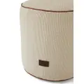 Brunello Cucinelli logo-appliqué interwoven-design stool - Neutrals
