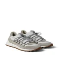 Brunello Cucinelli panelled leather sneakers - Grey