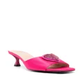 Love Moschino 65mm open-toe satin mules - Pink