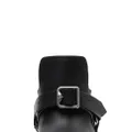 Burberry leather saddle boots - Black