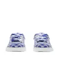 Burberry Box checked leather sneakers - Blue
