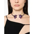 Marni floral-appliqué choker necklace - Purple