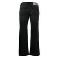 Trussardi high-rise straight-leg jeans - Black