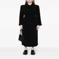 Yohji Yamamoto belted long coat - Black