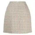 Paule Ka tweed lurex-detail midi skirt - Multicolour