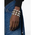 Moschino glass crystal-embellished bracelet - Silver