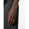 Moschino exclamation point double-band ring - Gold