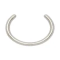 Jil Sander zirconium-embellished cuff necklace - Silver