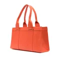 Love Moschino logo-embroidered shoulder bag - Orange