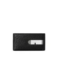 Burberry B-Cut clip leather cardholder - Black