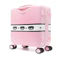 Chiara Ferragni Eyelike-motif rolling luggage - Pink