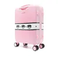 Chiara Ferragni Eyelike-motif rolling luggage - Pink