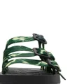 Burberry Rose nylon strap sandals - Green