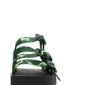 Burberry Rose nylon strap sandals - Green