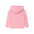 guess kids logo-embellished organic-cotton hoodie - Pink