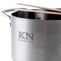 knindustrie The Pasta Beyond Basic steel pot - Silver