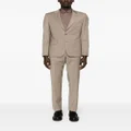 Paul Smith notched-lapels single-breasted suit - Brown