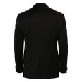 Corneliani single-breasted virgin wool suit - Black
