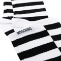 Moschino knee-length striped socks - Black