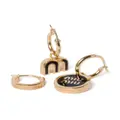 Miu Miu enamel hoop earrings (set of three) - Black