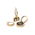 Miu Miu enamel hoop earrings (set of three) - Black