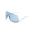 Gucci Eyewear oversized retro-frame sunglasses - Blue