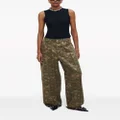 Marc Jacobs camouflage-print wide-leg jeans - Green