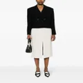 Theory front-slit crepe skirt - Neutrals