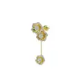 Marchesa 18kt yellow gold Halo Flower diamond earrings