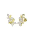 Marchesa 18kt yellow gold Wild Flower diamond earrings
