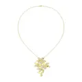 Marchesa 18kt yellow gold floral diamond necklace