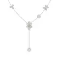 Marchesa 18kt white gold floral diamond necklace