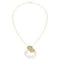 Marchesa 18kt yellow gold floral diamond necklace