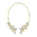 Marchesa 18kt yellow gold Wild Flower diamond necklace
