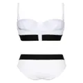Dolce & Gabbana DG logo-band bikini set - White