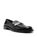 Stuart Weitzman Portia Bold embellished loafers - Black