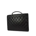 CHANEL Pre-Owned 1995 CC turn-lock briefcase - Black
