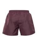 Brunello Cucinelli logo-embroidered drawstring swim shorts - Purple