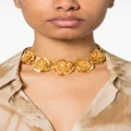 Blumarine rose-charm choker necklace - Gold