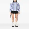 Vivienne Westwood Orb-embroidered striped shirt - White