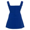 Theory square-neck A-line minidress - Blue