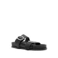 Jil Sander double-buckle leather sandals - Black