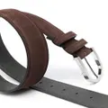 Kiton suede buckle belt - Brown