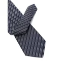 Canali stripe-pattern silk tie - Blue