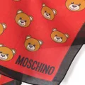 Moschino Leo Teddy-print scarf - Red