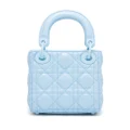 Christian Dior Pre-Owned mini Cannage Lady Dior two-way handbag - Blue
