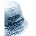 ISABEL MARANT logo-embroidered denim bucket hat - Blue