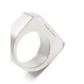 Rick Owens chunky signet ring - Silver